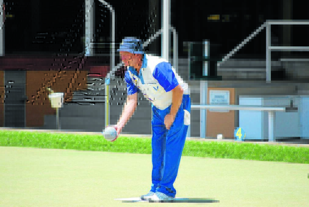 Russel Nobes led his triples team to victory in the first round of the Club Championships.