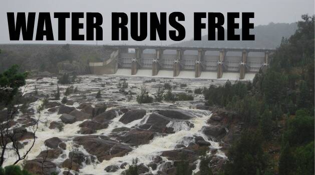 Water discharged from Wyangala Dam