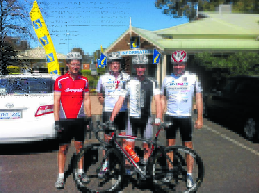Cowra cyclists Andy Pullen, Dave Richmond, Darren Reeks and Ben Muddle are off to Lorne, Victoria, this weekend for a lung-busting 110km ride.
