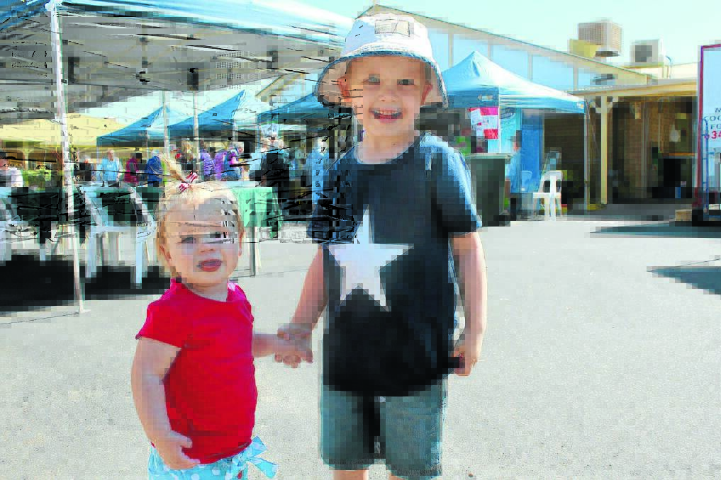 Ivy and Nate Gunn were having a blast at Bilyara and proved you are never too young for the fair.