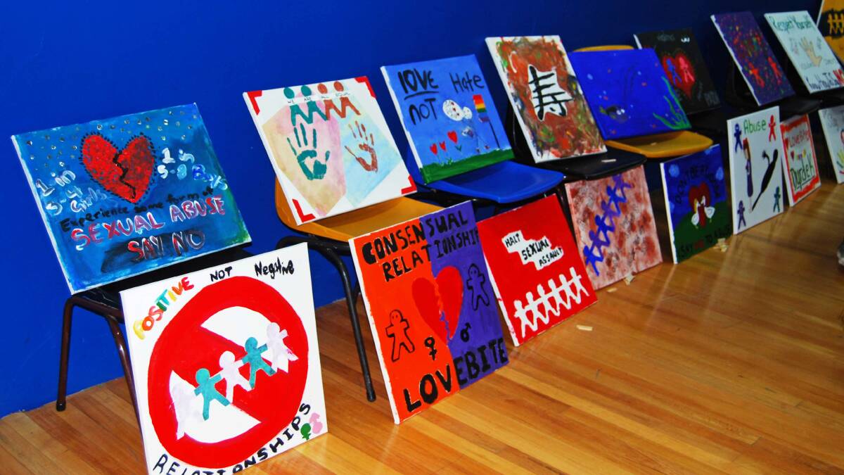 Love Bites facilitators are hoping to exhibit the students artworks reinforcing safe relationships. 