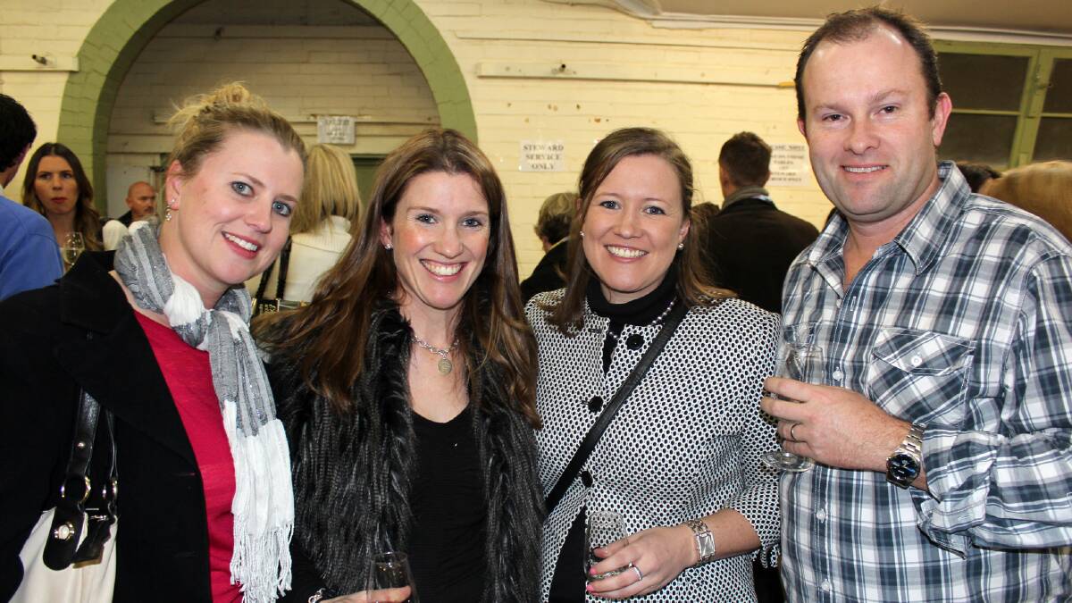 Kate Howitt, Amanda Partridge, Fiona Griffith and Ed Howitt met up at the show for a family reunion.