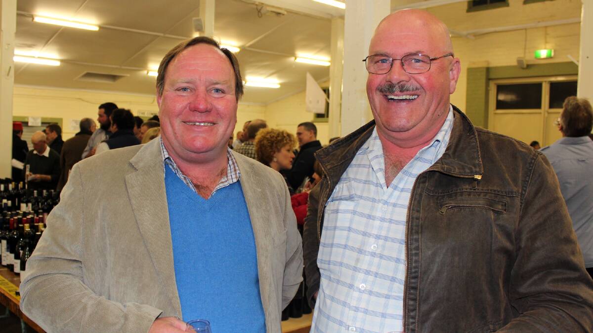 Ian Mark from Bunbordry and Gerry Savage from Wagga enjoyed their night.