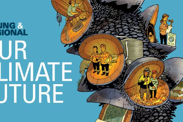 ACM's Young and Regional: Our Climate Future series was produced by 13 young reporters living in regional Australia. Image by David Pope