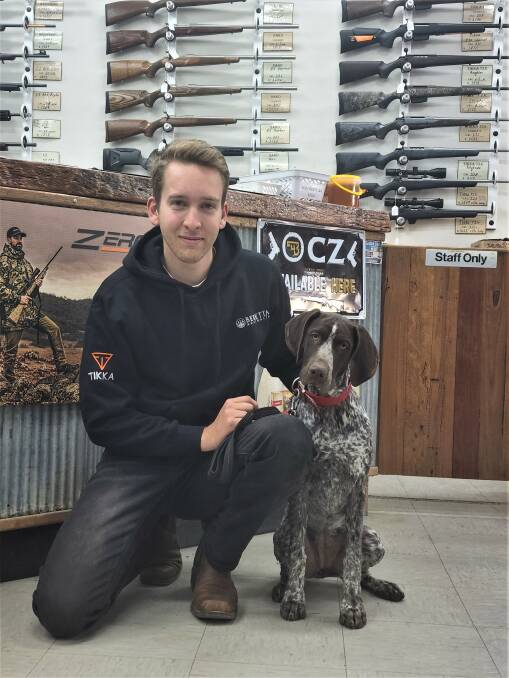 Simon Budden at Cowboy Guns and Gear loves the outdoors and is looking forward to training his German Shorthair Pointer puppy, Ava, to be his hunting companion.