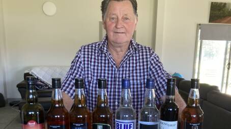 Owner, Steve Norris, with some of the products available from Bluestill. Photo supplied.