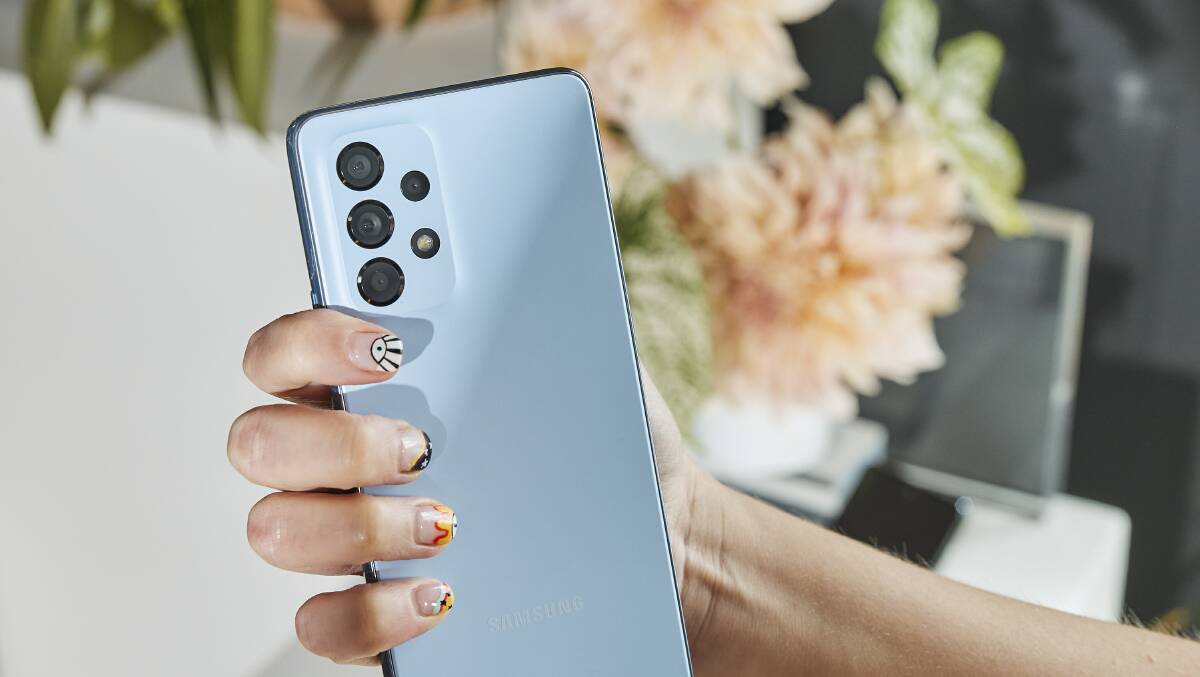 AESTHETICALLY PLEASING: The Samsung Galaxy A53 5G is of sleek design and comes in two stunning colours, awesome blue and black. Photo: Supplied.