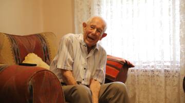 World War II veteran Reg Chard in his home at Villawood, Sydney, NSW. Picture supplied