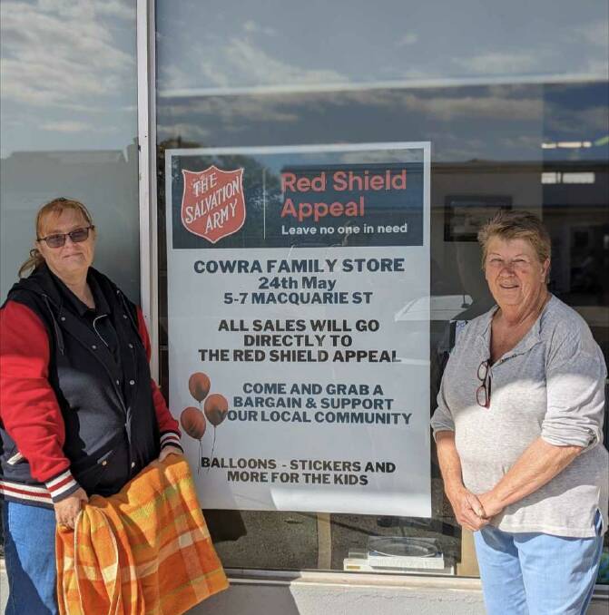 The Salvation Army's Jodi McInnes and Linda Carriage at Cowra Salvos are asking for community support this winter