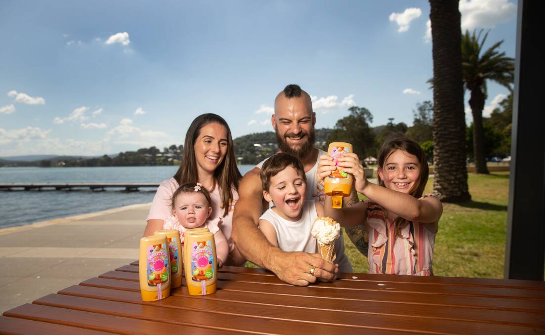 SqueezyPB is an all-natural, squeezable peanut butter brand made by a Newcastle family. 