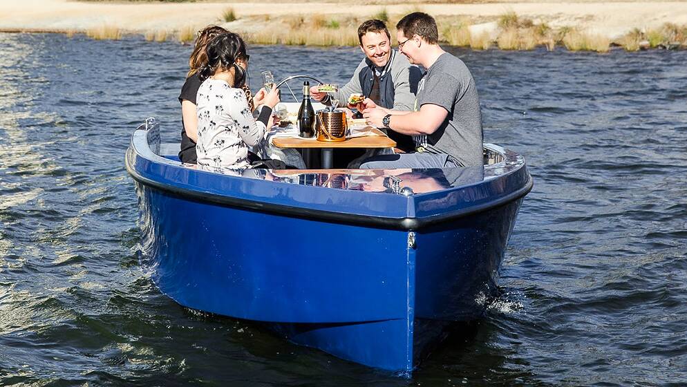Each boat features a centrally located picnic table, and you can buy drinks at GoBoat or bring your own food and beverages. 