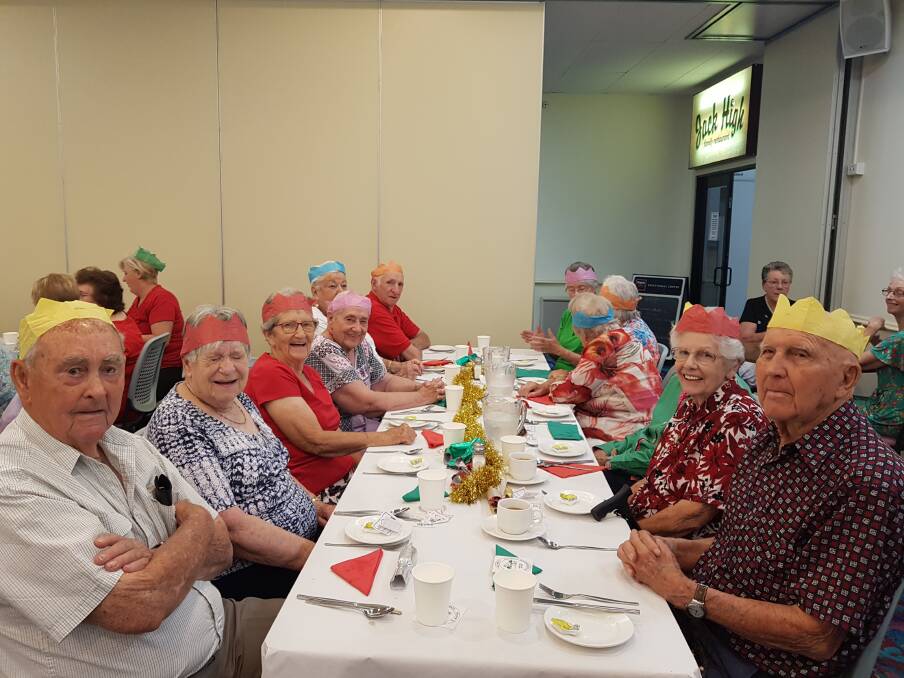Friendship: CGMOW extends services to include regular social meal gatherings such as this Christmas luncheon.