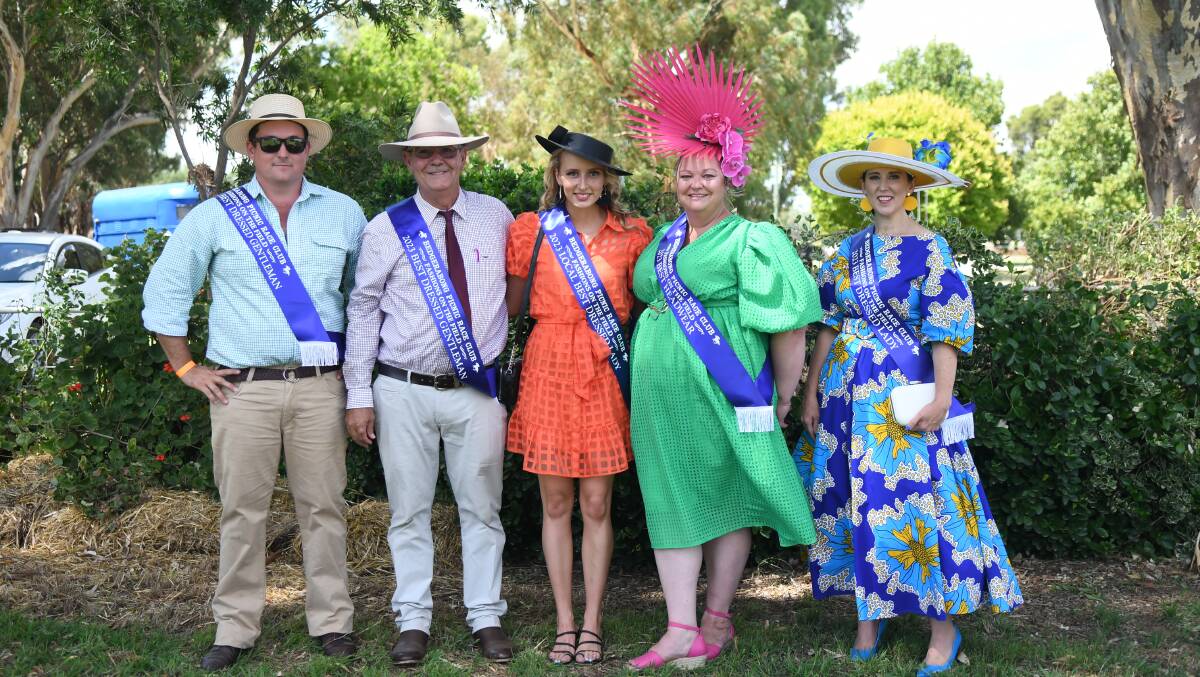 Our 2023 fashions on the field winners Will Nash, Ian Morris, Bronte O'Shannessy, Sian Jennett and Sally Martin. 