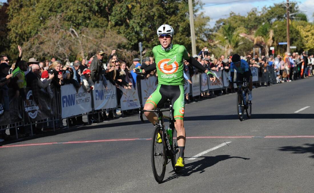 YOU BEAUTY: Bathurst rider Will Hodges takes out the 2019 edition of the gruelling Grafton to Inverell. Photo: NATIONAL ROAD SERIES