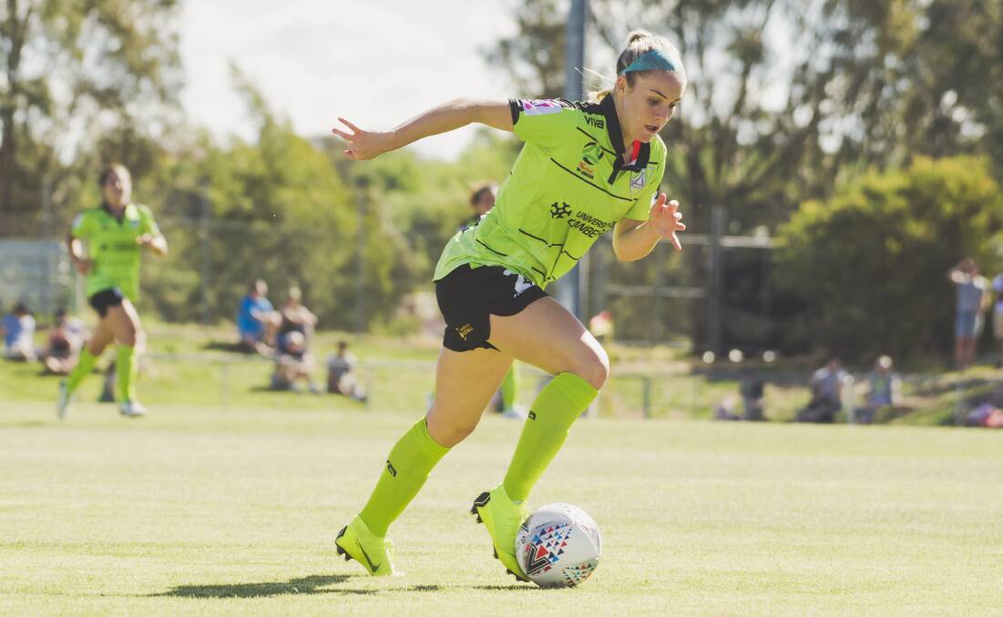 DRIVEN: Western NSW soccer graduate Ellie Carpenter wants to play for the Matildas at next year's World Cup. Photo: JAMILA TODERAS