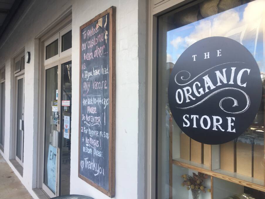 COVID BREACH: Police attended the Organic Store in Bowral following reports. Photo: Michelle Haines Thomas