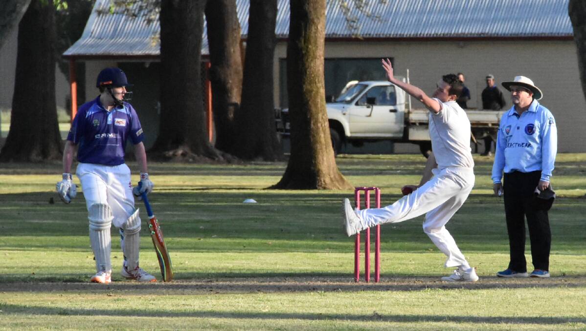 Ben Houghton's bowling helped lead the Cowra Valleys to their first win of the season on the weekend. Photo: Ben Rodin