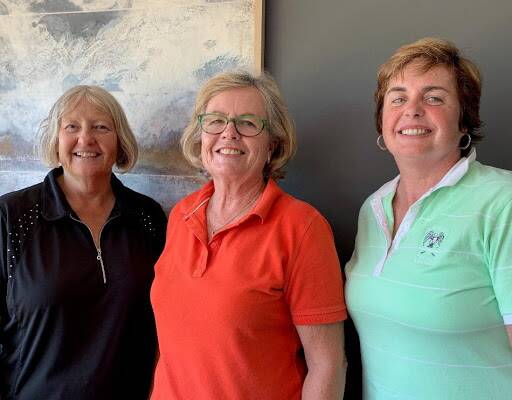 Annette Sutherland (Third), Sue Smith (Winner) & Sylvia McCormack (Runner-up) all competed strongly at this week's Cowra Ladies' Golf Stableford. 