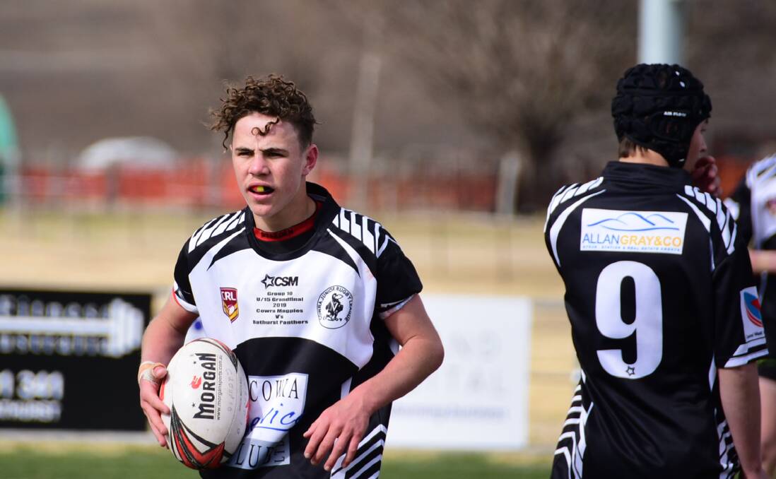 The Cowra Junior Magpies' Leroy Murray has the Canberra Raiders' extended squad for the 2020 Harold Matthews Cup. Photo: Ben Rodin