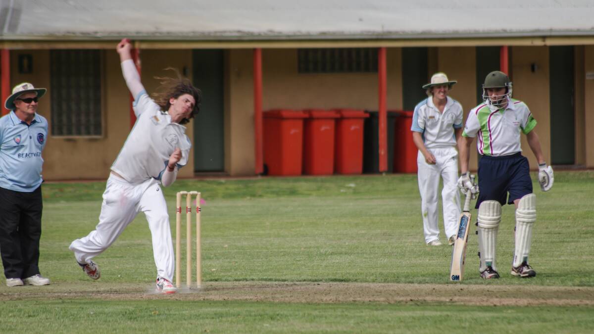 Matt Gault was among the better performers with the ball for the Bowling Club in their narrow loss. Photo: Robin Dale