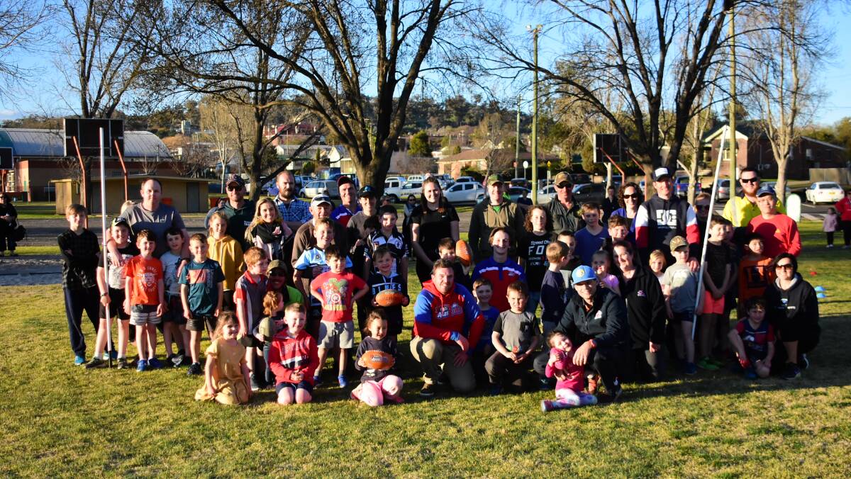 A game dubbed "Parents versus Kids" was among the highlight the AFL Central West ran the final session of its four week programme in Cowra. Photos: Ben Rodin