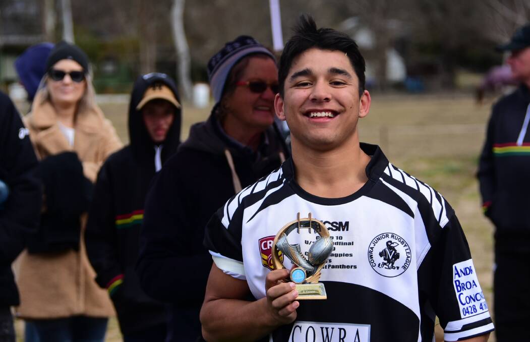 Jacob Haeata, player of the match at the Junior Group 10 grand final, has also been earned selection in the extended squad. Photo: Ben Rodin