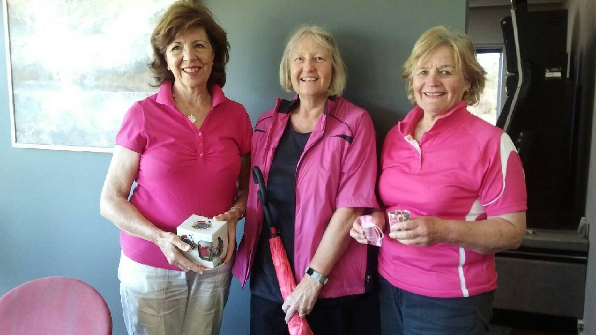 Cheryl McKeown, Annette Sutherland and Anne Coates, the winners in last week's golf tournament, will all take part in the WDLGA tournament this Thursday. Photo supplied by Cowra Ladies' Golf.