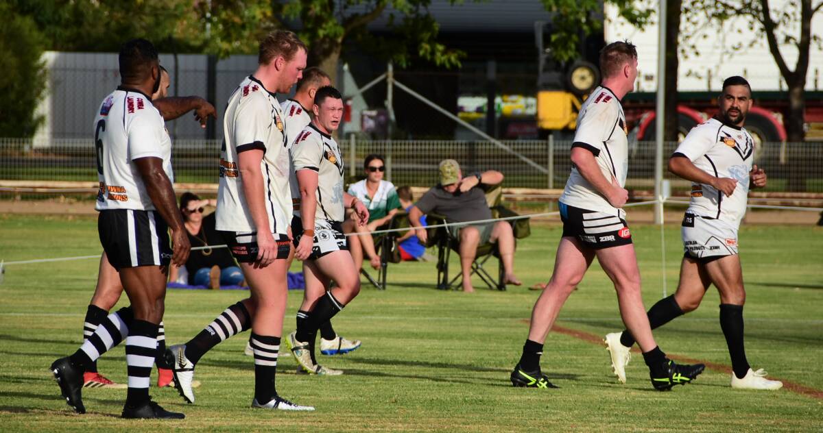 The Cowra Magpies pictured in action during the Challenge Cup loss to Dubbo CYMS, which was played in late February. Photo: Ben Rodin