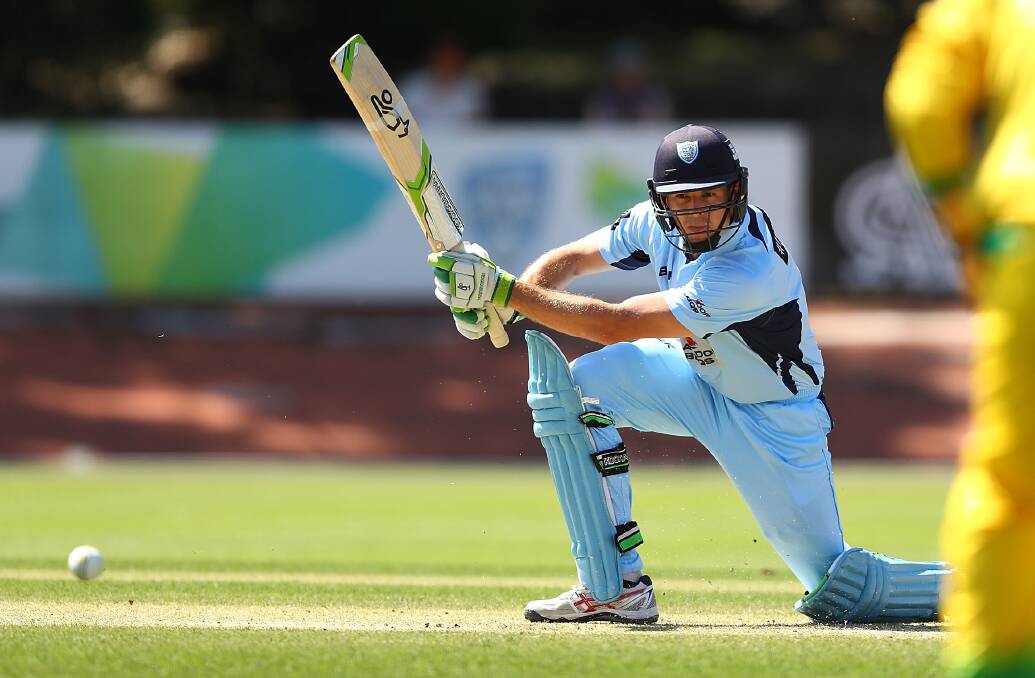 Daniel Hughes, pictured in an earlier game for NSW, hit a career-best 152 in the Marsh Cup last week. Photo: Getty Images