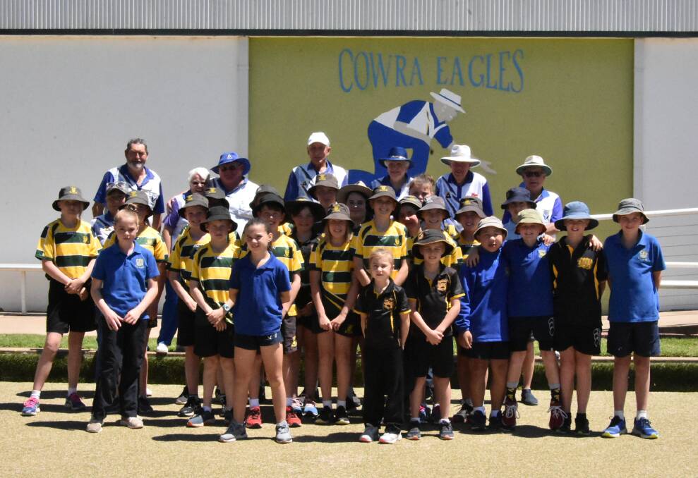 The kids and volunteers who took part in Monday's inaugural Primary Schools Challenge event. Photo: Ben Rodin