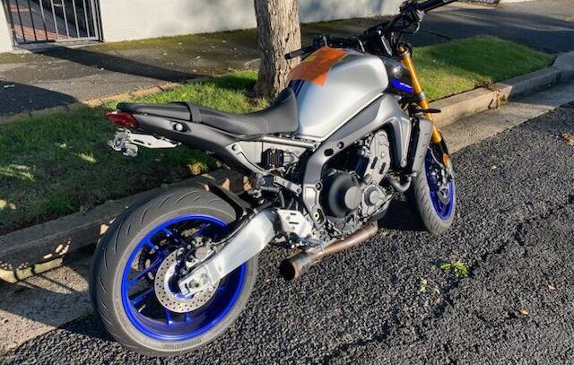 The Yamaha MT-O9 alleged to have been travelling 90km/h over the speed limit. Pictures Traffic and Highway Patrol Command - NSW Police Force 