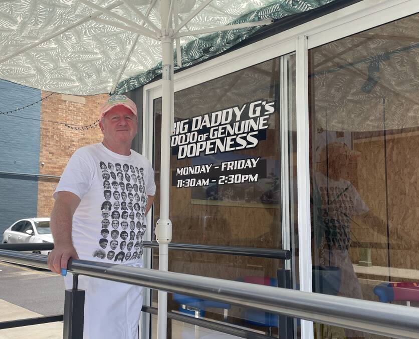 Big Daddy G's Dojo of Genuine Dopeness owner Guy Hannaford outside his pop-up poke bowl shop. Picture by Tanya Marschke
