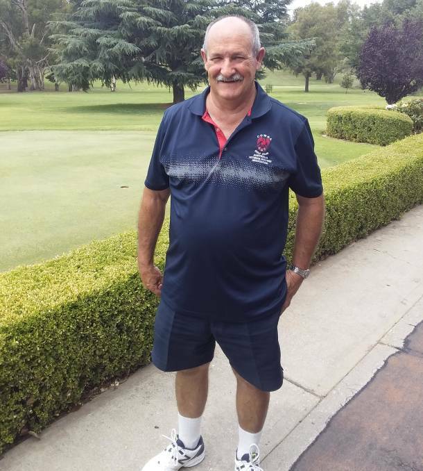 Elwyn Ward finished runner up in Thursday's veterans event as well as the 18 hole competition. File photo.