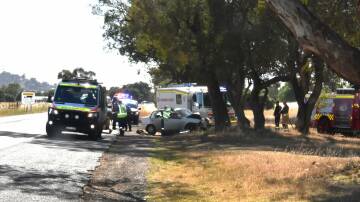 An accident, not a fatality, near Cowra last year. 