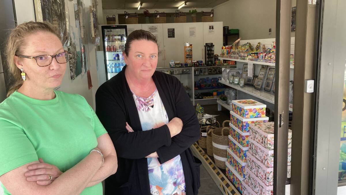 Cowra newsagent Christine Muddle and Rebecca Wallace of the Cowra Convenience Store say they have had enough of crime in the town.
