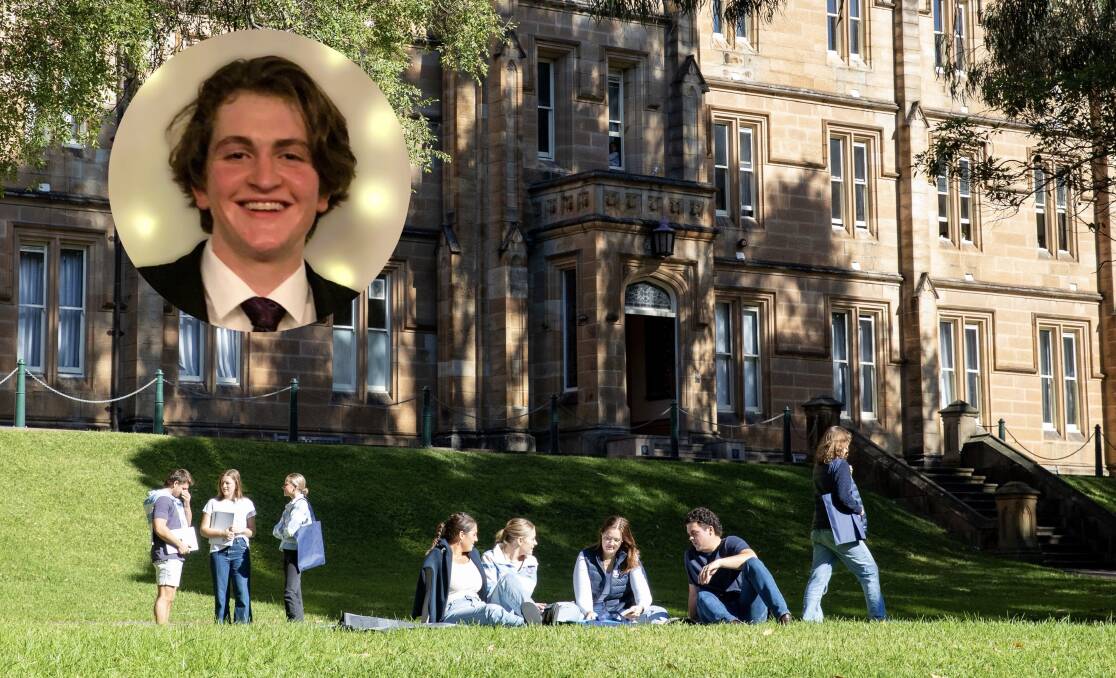 Zac Olbourne will attend St Andrews College within the University of Sydney in 2024.