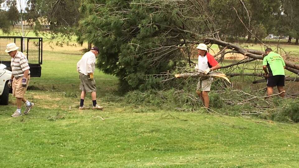 A big thank you to the 10 volunteers who helped with the cleanup on the golf course after last week's storm.