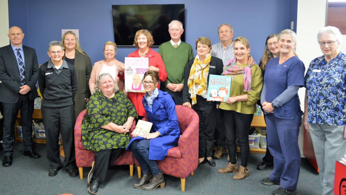 Member for Cootamundra, Steph Cooke, and Central West Libraries Manager, Roslyn Cousins were joined by Councillors, Cowra Family and Childcare Nurses, Cowra Library staff and volunteers to celebrate the official launch of Dolly Parton's Imagination Library program in Cowra.