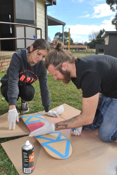 Kris Lear is holding a skate deck painting workshop in Cowra as part of Youth Week.
