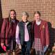 Cowra Cancer Action Group president Jean Sandberg with St Raphael's students Natalie Mallon and Charlotte Partridge.
