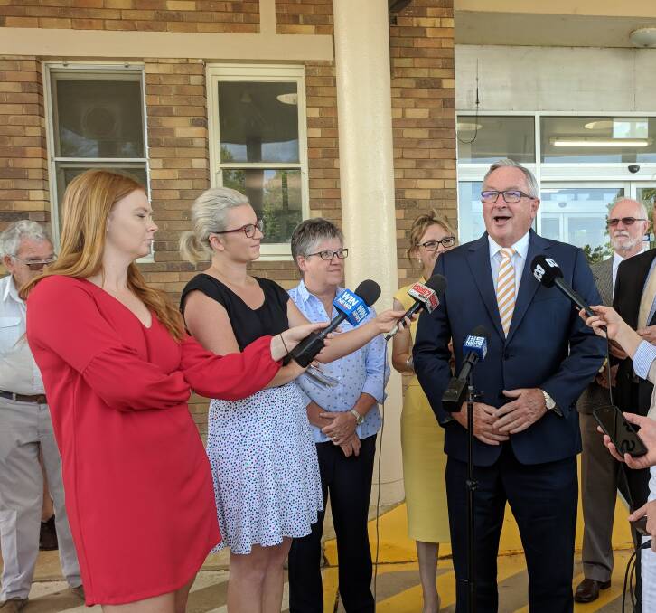 Health Minister Brad Hazzard announces $70 million in funding for an upgrade and expansion of Cowra Hospital.