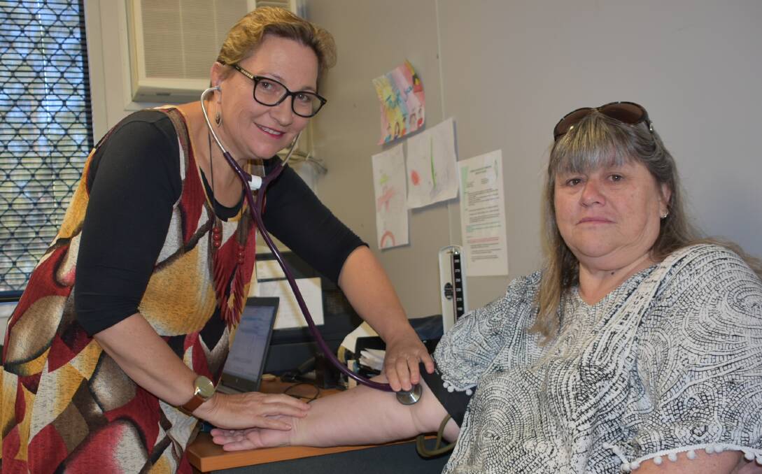 Cowra doctor Louise Baker with patient Donna Sinclair.