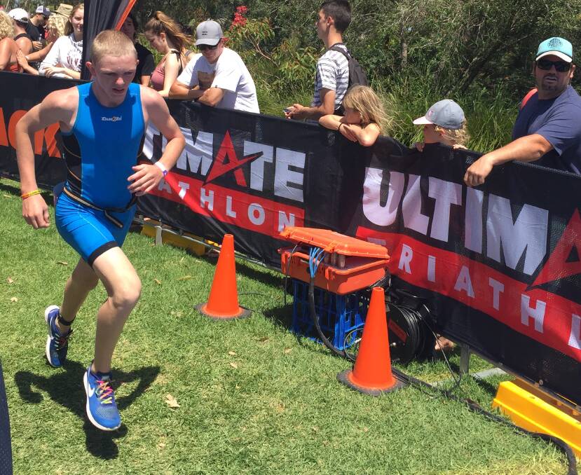 Darcy Foxall took out the Super Sprint in the 16-19 year age division at the Huskisson Triathlon Festival over the weekend.