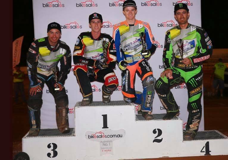 Cowra's Brady Kurtz, second from right, finished sixth in the Australian titles.
