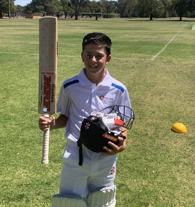 Copper Pullen has scored two centuries for Cowra under 12s this season.