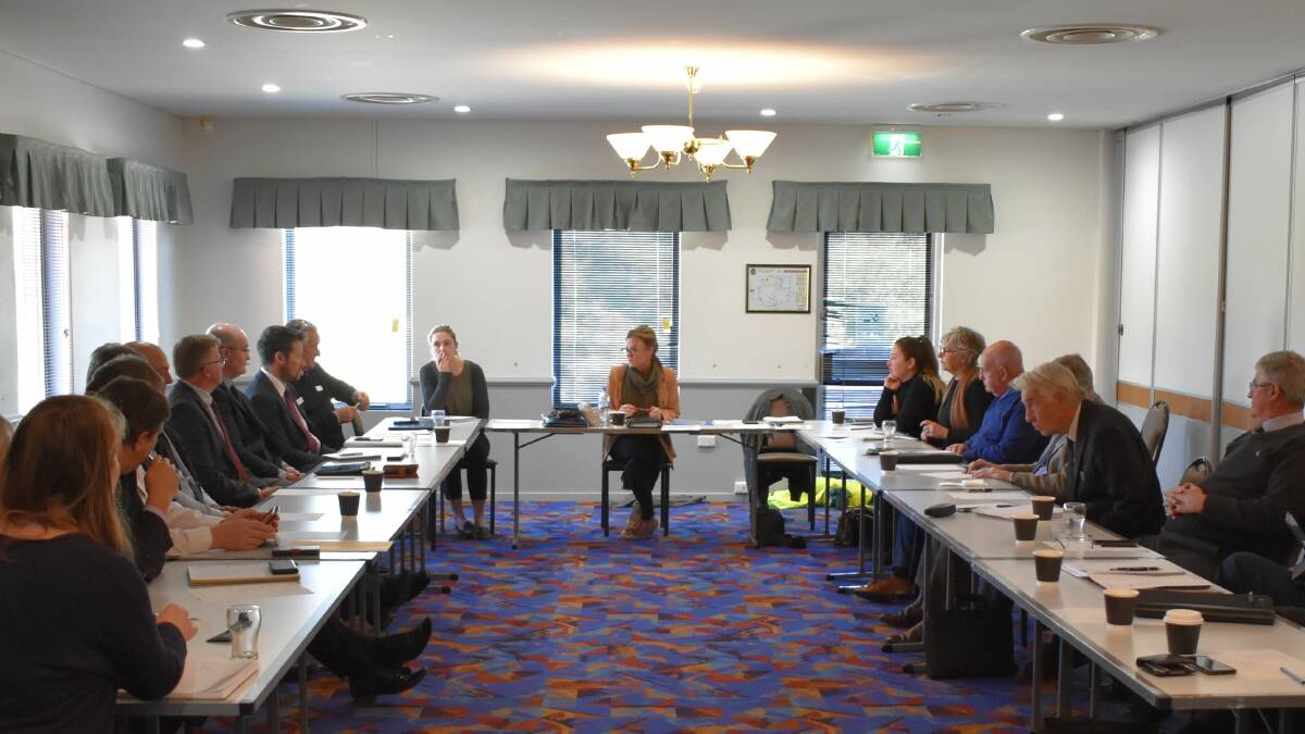 Member for Cootamundra Steph Cooke meeting with council representatives.