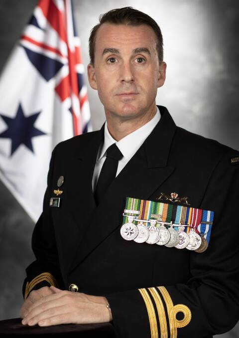 Commander Glyn Hunter from HMAS Harman.