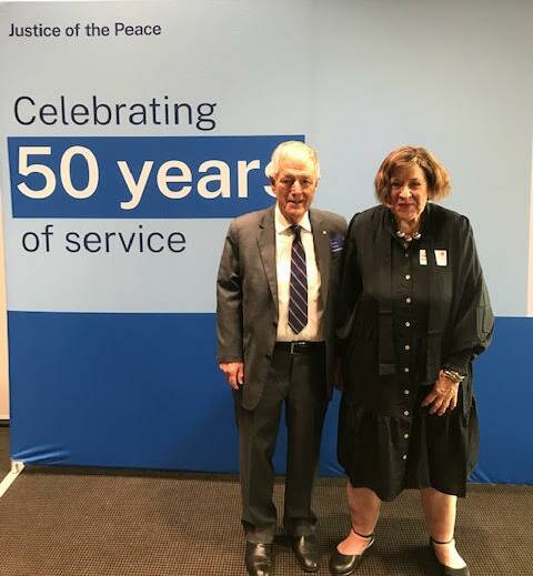 Bill and Christine Murphy at NSW Parliament House. Image supplied