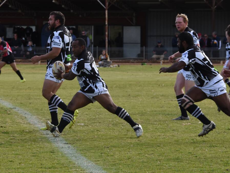 Coming to get you. The Magpies have been attacking sides in waves led by Benjamin John.