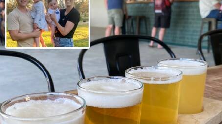 Steph and Mike Colman of Bulla Creek Brewery (inset) aim to connect beer to its agricultural origins.